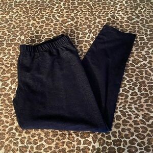 Heather Black Pull On Soft Leggings XL